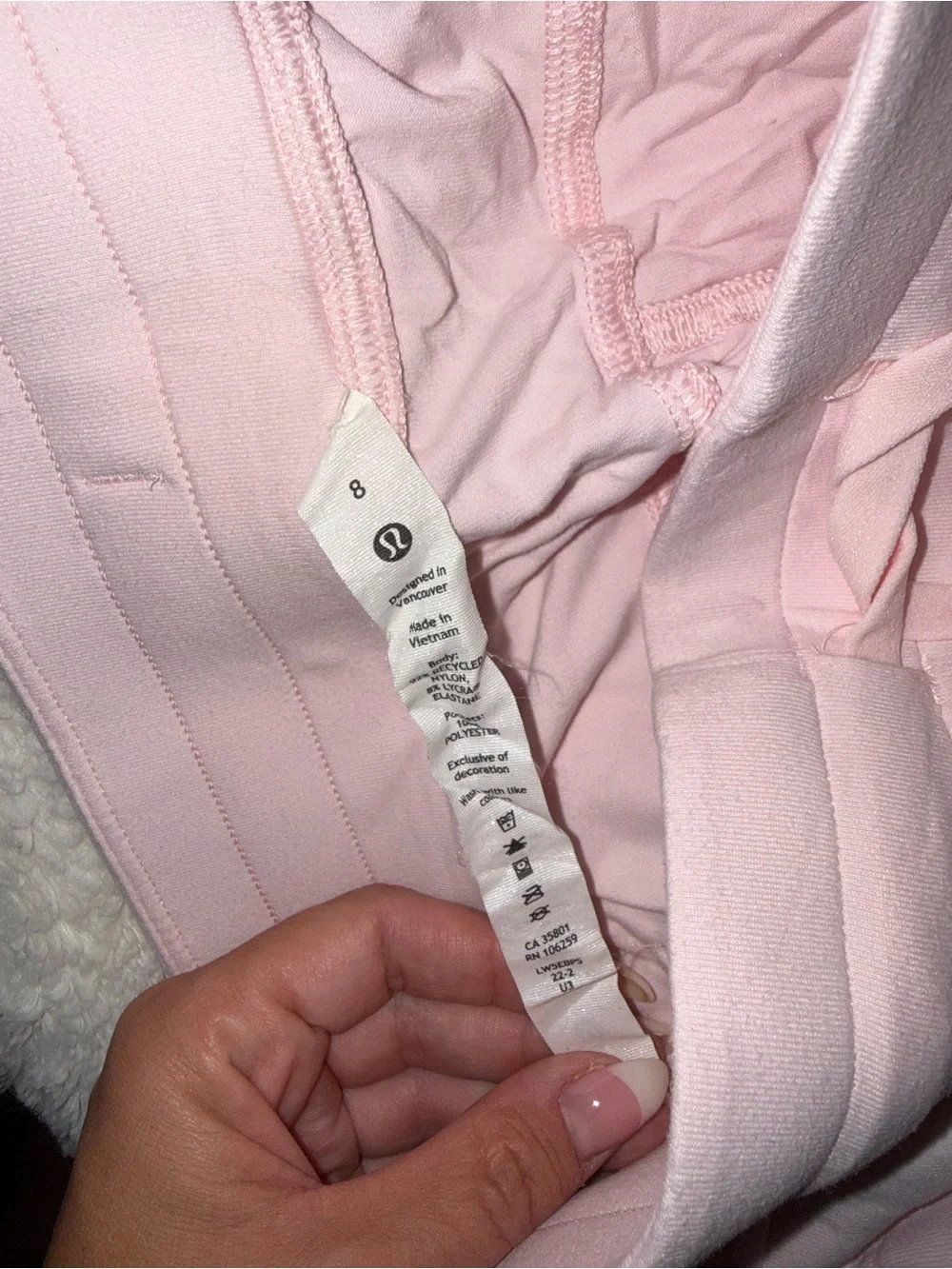 lululemon athletica Soft Pink Active Leggings